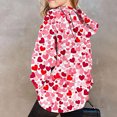 thumbnail image 4 of WOYY Valentine's Day Hoodie for Girls Hearts Print Loose Hooded Sweatshirt with Pocket, 4 of 4