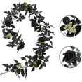 thumbnail image 4 of Wishrage Artificial Black Rose Vine,Artificial Rose Vine Hanging Flower Garland Hanging Black Silk Flower Garland, 4 of 5