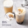 thumbnail image 6 of Fit Meal Prep 100 Pack 16 oz Clear Plastic Cups With Strawless Sip Lids, Disposable To Go Cups for Iced Coffee, Smoothies, Soda, Party Drinks, Bubble Tea, Cold Beverage, 6 of 7