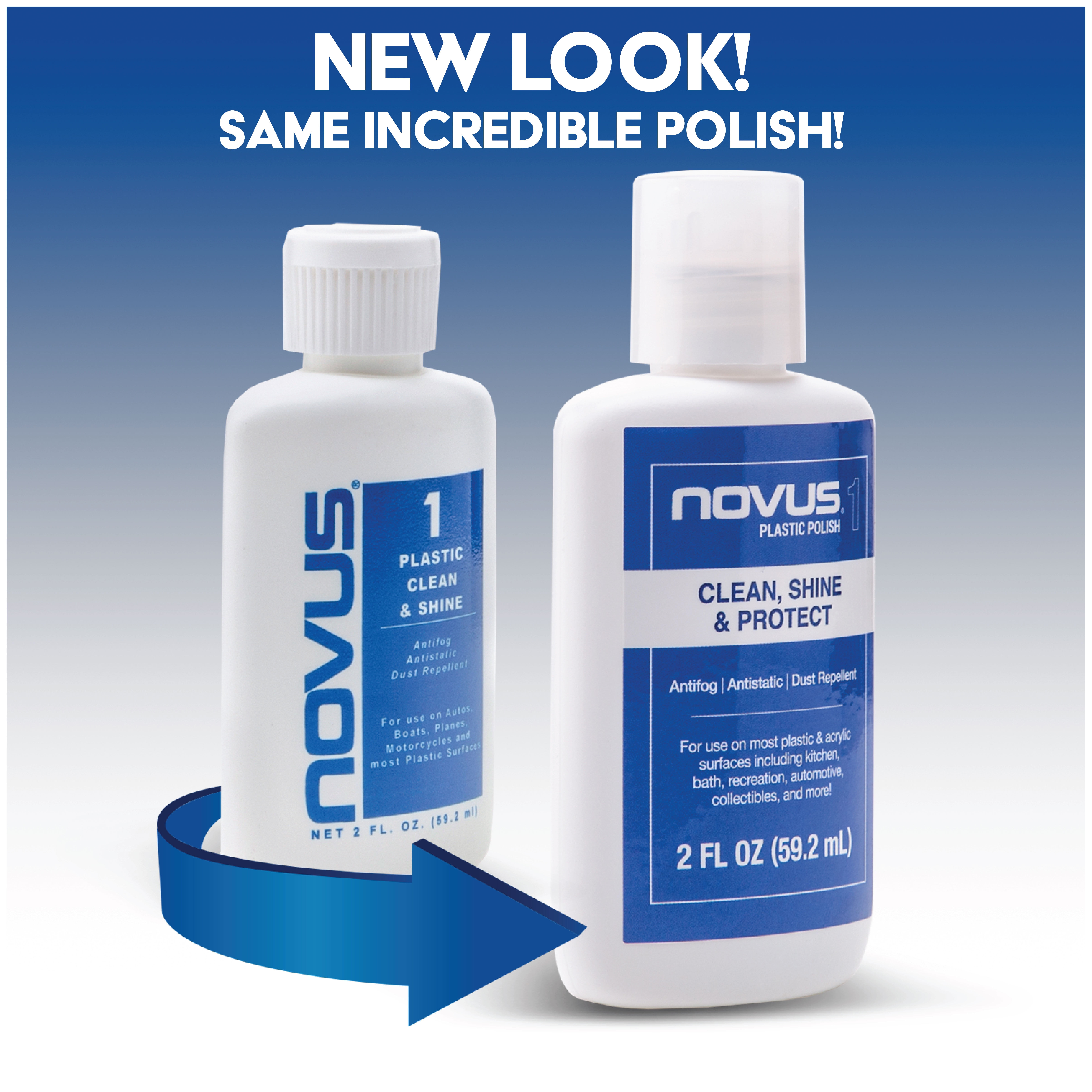 Novus PC-10 Plastic Clean & Shine - 8 oz
