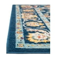 thumbnail image 6 of Unique Loom Aurelia Collection Area Rug - Hadrian (6' Square Navy Blue/Light Blue), 6 of 7