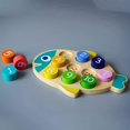 thumbnail image 5 of Children's Montessori Educational Game Color And Number Matching Counting Toy, Wooden Math Learning Board, 5 of 5