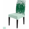 thumbnail image 6 of Chair Covers for Dining Room Set of 4,Winter Christmas Snowflakes Stretch Seat Protector Removable Washable Chairs Slipcovers for Kitchen Banquet Wedding Hotel,Black and White, 6 of 6