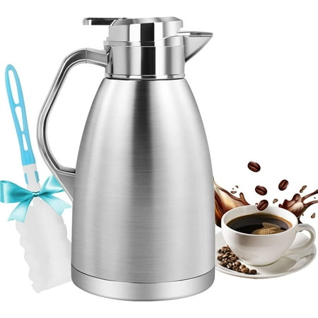 SSAWCasa 61oz Stainless Steel Vacuum Coffee Carafe