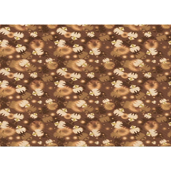 Ahgly Company Indoor Rectangle Patterned Cantaloupe Orange Area Rugs, 3' x 5'