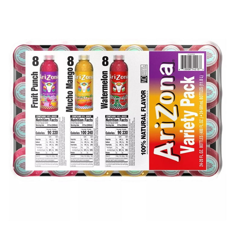 Arizona Fruit Juice Variety Pack, 24 pk. - Watermelon, Mango