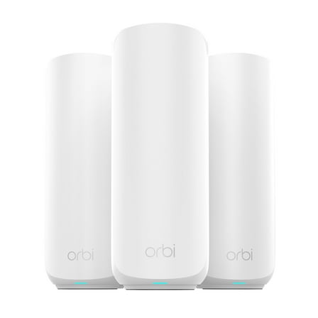 NETGEAR Orbi 360 Series Dual-band WiFi 7 Mesh Network System for Home (RBE363) – Wireless Router   2 Extenders, Security Features, 5 Gbps, Covers 6,000 sq. ft., 70 Devices, 2.5GB Internet Port, BE500