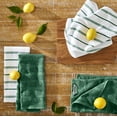 thumbnail image 2 of KitchenAid Albany Kitchen Towel 4-Pack Set, Pebbled Palm Green/White, 16"x26", 2 of 4