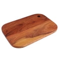 thumbnail image 5 of Cutting Board Series, Acacia Wood Cutting Boards for Kitchen, Wooden Serving Charcuterie Board, Organic Wood Board, Ideal for Chopping Meat, Fruits, Cheese 11.8"x7.8", 5 of 7