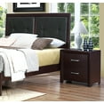 thumbnail image 3 of Contemporary Espresso Finish Bedroom 5pc Set Full Bed Dresser Nightstand Chest Mirror, 3 of 6