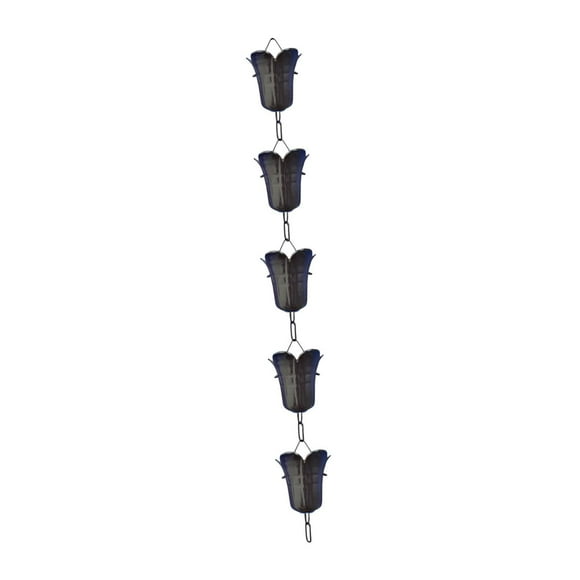 DOLITY Rain Chain for Gutters Awnings Roofs Garden Home Yard Replacement Downspouts Flower Shaped