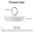 thumbnail image 2 of Uxcell 4Pcs Rubber Drain Stopper with Chain and Hanging Ring, Bathtub Drain Plug Fits 1 3/4 inch, Rubber Sink Stopper Drain Plug for Bathtub, Kitchen and Bathroom, White, 2 of 6