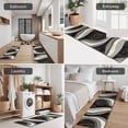 thumbnail image 5 of Black White Gold Marble Pattern Kitchen Rugs Sets Of 3,Kitchen Runner Rugs Non Skid Washable,Decorative Kitchen Floor Mats for Kitchen,Sink,Laundry,17"x30"+ 17"x47" + 17"x59", 5 of 6
