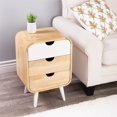 thumbnail image 3 of Butler Specialty Danville Beige Mango Wood  Modern End Table with Storage, 3 of 9