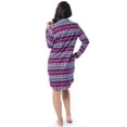 thumbnail image 3 of Fruit of the Loom Women's Beyond Soft Long Sleeve Button Down Flannel Sleepshirt, Sizes S-4X, 3 of 9