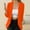 *Orange, variant on ClodeEU Blazers for Women, Notch Lapel Office Suit Jackets with Pocket, Long Sleeve Button Front Blazer Pink,Womens Plus XL