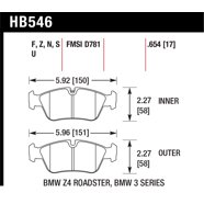 Hawk 09-10 Nissan Maxima / 08-10 Rogue / 07-09 Sentra SE-R / 10  Sentra SE-R M/T  Performance Cerami