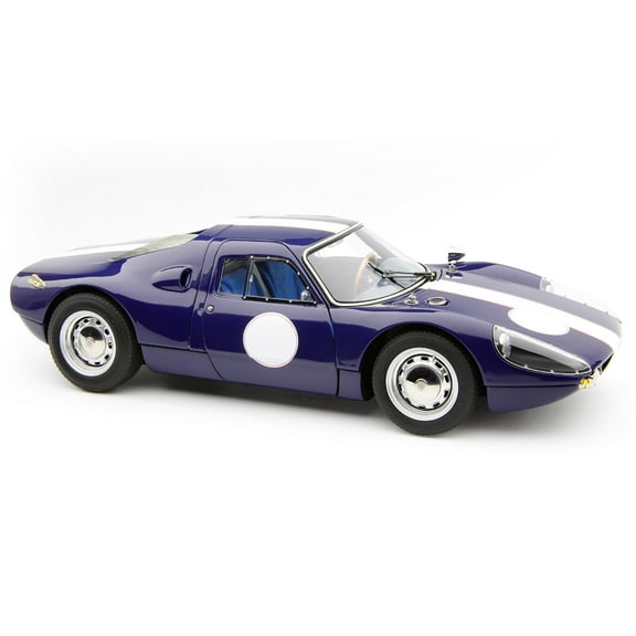 Porsche 904 Carrera GTS Dark Blue with White Stripe "Bonhams Scottsdale Auction 2017" Limited Ed 1/18 Diecast Model Car by CMC