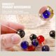 thumbnail image 5 of 15 Uds. De cuentas redondas de cristal de 12mm, piedras preciosas sueltas, cuentas lisas DIY para pulsera, collar, pendientes, fabricación de joyas Adepaton BST3016098, 5 of 6