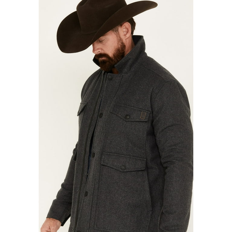Brothers And Sons Men's Crockett Wool Flannel Lined Snap Jacket