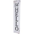 thumbnail image 4 of 35.75" Floral "Oh Hello" Wooden Wall Sign, 4 of 7