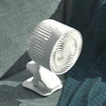 thumbnail image 4 of 1200mah Fan Portable USB Charging Fan Mini Desktop Clip Fan 3-speed Mute With Strong Wind Rotating For Home Bedroom, 4 of 11