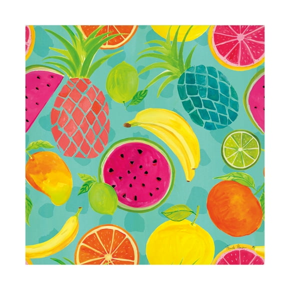 Farida Zaman 'Tutti Frutti Pattern IIIB' Canvas Art