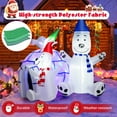 thumbnail image 6 of Costway 6 FT Inflatable Polar Bear Family with Ice House Blow-up Decoration with Light, 6 of 10