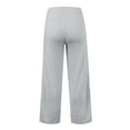 thumbnail image 4 of iHPH7 Wide Leg Pants for Women High Waisted Wide Leg Pants for Women Wide Legged Pants for Women Wide Leg Lounge Pants for Women Wide Leg Palazzo Pants for Women Pull On Pants for Women Gray XL, 4 of 4