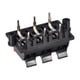 thumbnail image 3 of Conector de terminal de altavoz de resorte de 6 vías, clip de liberación push, bloque de terminales de cable de audio negro rojo WP6-03, 1 pieza, 3 of 3
