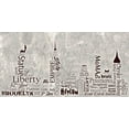 thumbnail image 2 of Stimson, Diane 24x14 White Modern Wood Framed Museum Art Print Titled - NY Skyline Warm, 2 of 4