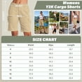 thumbnail image 2 of FEN AI Fishing Hiking Shorts Khaki Women Bermuda Cargo Shorts Ladies Summer Short Y2K Shorts for Women with Multi Pocket, 2 of 8