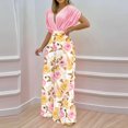 thumbnail image 2 of Traje de dos piezas informal de moda con cintura deportiva y estampado floral de verano para mujer Wmkox8yi  bvn598, 2 of 8