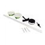 C2G Wiremold 30 In. L. White Channel Grommet Kit CMK60 — Indoor & Outdoor Use, NEC-Compliant