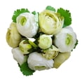 thumbnail image 2 of Camelia Ramo De Flores Boda Flores Ramo Decoración para hogar Blanco verde, 2 of 8