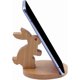 thumbnail image 1 of Cute Bunny Cellphone Stand Holder Wooden Smartphone Desk Holder for All Mobile Phones, 1 of 4