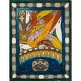 thumbnail image 2 of Adolf Wölfli 15x18 Gold Ornate Wood Frame and Double Matted Museum Art Print Titled - The Skt. Adolf - Diamantt - Giant - Hohrn, Am Flohzohrn, in India And, the Hahr - Kamm (1917), 2 of 4