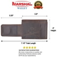 thumbnail image 3 of RFID Mens Leather Money Clip Slim Front Pocket Magnetic ID Credit Card Wallet, 3 of 9