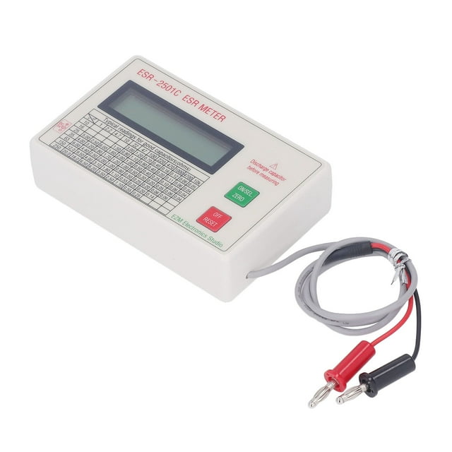 Capacitance Tester, Capacitor Meter LCD ABS ESR for Electric Industry