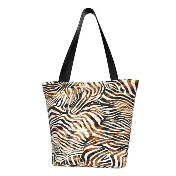 Honeii Watercolor Zebra Print Women Top Handle Satchel Handbags,Fashion Handbag,Messenger Tote Bag Purse for Women,Shoulder Bag Handbag for Travel, Work