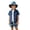 A-Blue110, variant on OSOLU Boys Summer Hawaiian Beach Outfits Short Sleeve Button Up Shirts And Shorts With Bucket Hat 3 Piece Set 3-8Y Soft Outfit