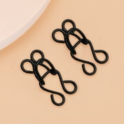 HOKARUA 100pcs Sewing Hooks and Eyes Closure Eye Sewing Closure Metal Buckle for Bra