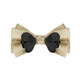 thumbnail image 1 of Corbatas de moño sólido preatadas para hombres INSPIRE CHIC para bodas elegantes, talla única, color champán, 1 of 4