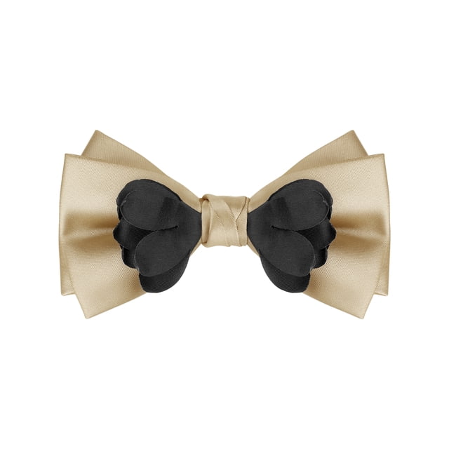Corbatas de moño sólido preatadas para hombres INSPIRE CHIC para bodas elegantes, talla única, color champán