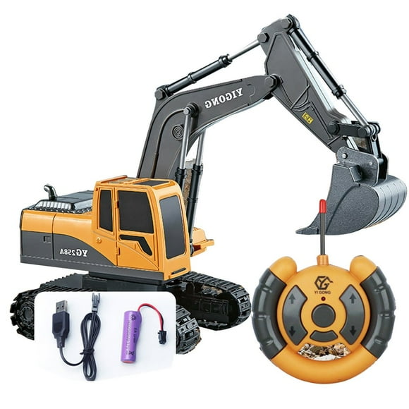 6 Channel Full Functional Front Loader Alloy Plastic Model RC Remote Control Construction Tractor Toy Gifts For Boy Bulldozer/Excavator