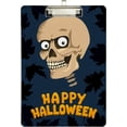 thumbnail image 2 of Coolnut Halloween Cute Skull 12.5"x9" Clipboard, Acrylic Fashion Letter A4 Size Clipboards with Metal Clip for Nurses, Students,Teacher,Women, Man-Silver12x9in, 2 of 7
