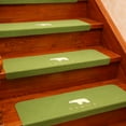 thumbnail image 5 of Hyknon Stair Treads for Wooden Steps 22X8.7" Non-Slip Polar Bear Carpet Mat Lighted Washable Green Stair Rugs Decorative Stair Runner for Indoor Safety, 5 of 6