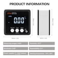 thumbnail image 3 of Portable 4*90° IP54 Waterproof Dustproof Level High Precisions Angle Finder Digital Protractor Inclinometer Level Box LCD Display with Magnetics Base Woodworking Utility, 3 of 8