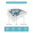 thumbnail image 5 of Quilts Twin Size, Coastal Crab Soft Comforter Bedding Set for Bed, Vintage Summer Beach Coral Ocean Lightweight Quilted Bedspread with Pillow Cover(2 Pieces) for All Season, 68x86 Inch, 5 of 6