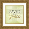 thumbnail image 1 of Perrenoud, Aubree 20x20 Gold Ornate Wood Framed with Double Matting Museum Art Print Titled - Saved by His Grace, 1 of 4